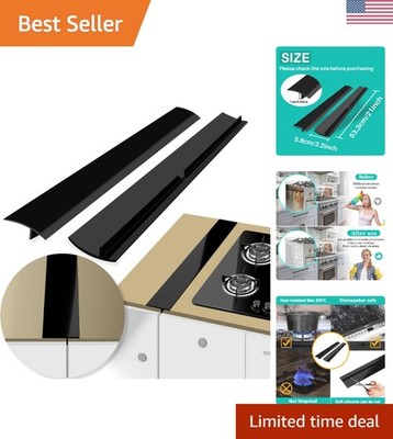 Elegant 21-Inch Silicone Stove Counter Gap Filler - Heat Resistant & Easy Clean