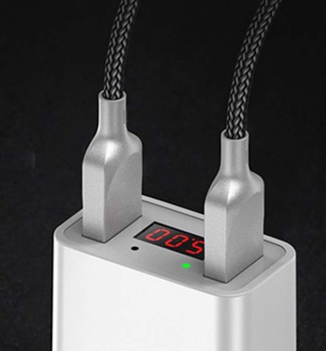 2-Port USB Netzteil 11W 5V 2.2A Ladeadapter Ladegerät mit LED - Bild 2 von 5