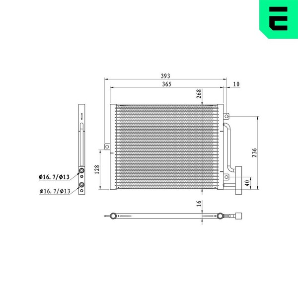 ERA Kondensator Klimaanlage 667432 FüR Porsche 911 996 Boxster 986 Targa Carrera-image