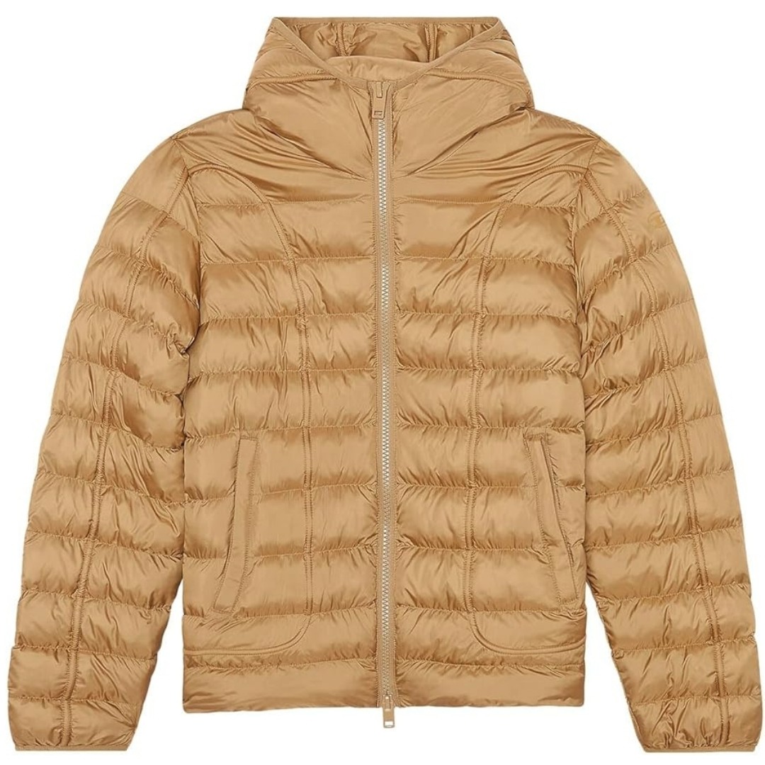 Diesel Plain Brown Padded Hooded Jacket 41790₽
