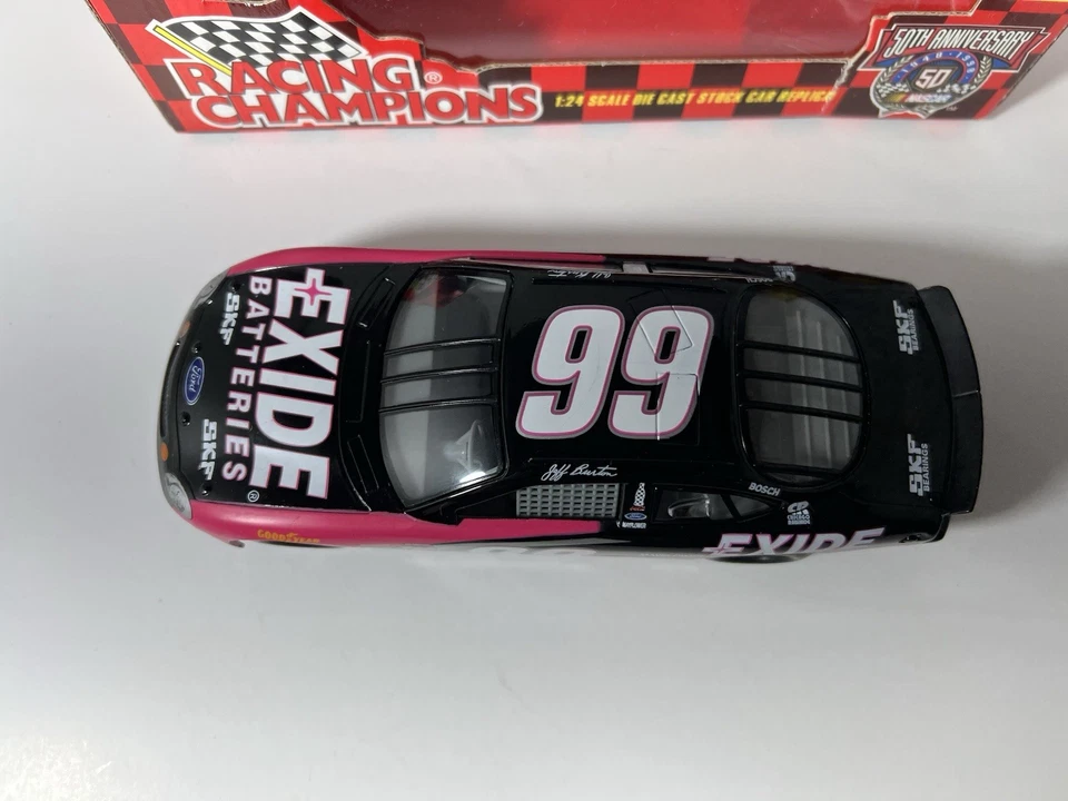 Jeff Burton 1998 Escala 1/24 Diecast NASCAR Stock Car #99 EXIDE Baterías C8 Foto 3 de 4