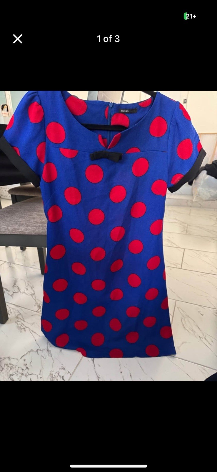 MANGO Polka Dot Dress