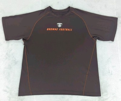 Cleveland Browns T Shirt NFL Equipment Activewear Short Sleeve Men Large