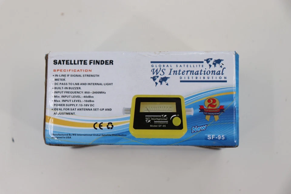 Buscador de satélites modelo SF-95 medidor de señal WS International 950-2400 MHz Foto 4 de 4