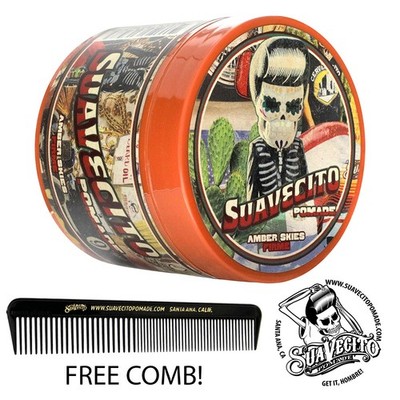 Suavecito Amber Skies Firme (Strong) Hold Pomade 4 oz. Can - Limited Edition