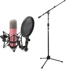 Rode NT1 Signature Series Condenser Microphone with Stand - Pink