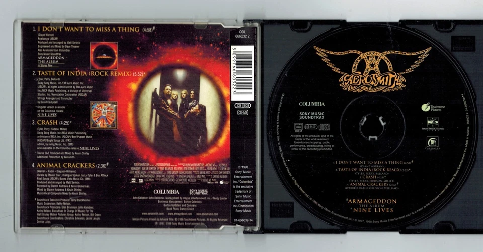 AEROSMITH CD MINT ! - I Don't Want to Miss a Thing   Southern Rock, Hard Rock - Bild 2 von 2