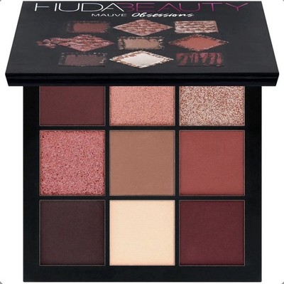 Huda Beauty Obsessions Mauve Eyeshadow Palette Shimmer Matte Metallic Compact