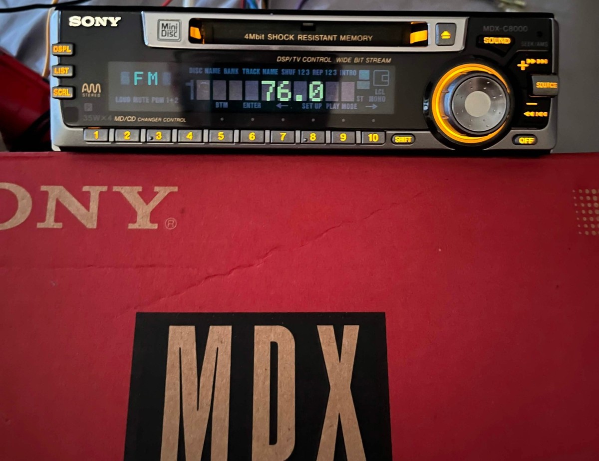 SONY MDX-C8000 Car Radio Minidisc Player JDM Japan - Tested