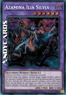 AZAMINA ILIA SILVIA   Secret   25LP EN010   Lim   Yugioh!   ANDYCARDS