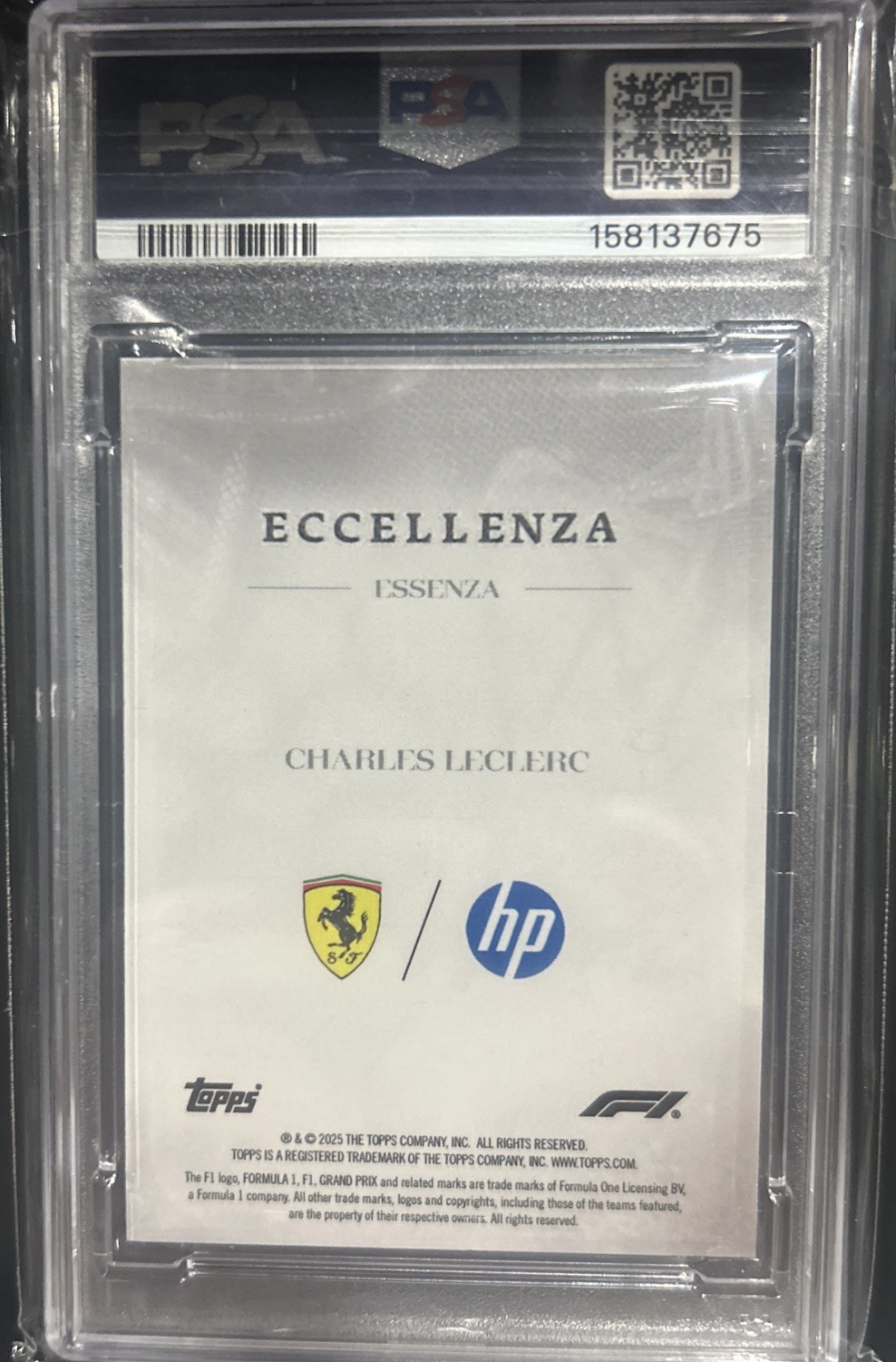 2025 ECCELLENZA F1 Charles Leclerc Essenza-Purple /50 Graded PSA MINT. 9 view 2