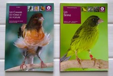 lot de 2 livres oiseaux LES SERINS / LES CANARIS DE FORME ET DE POSTURE