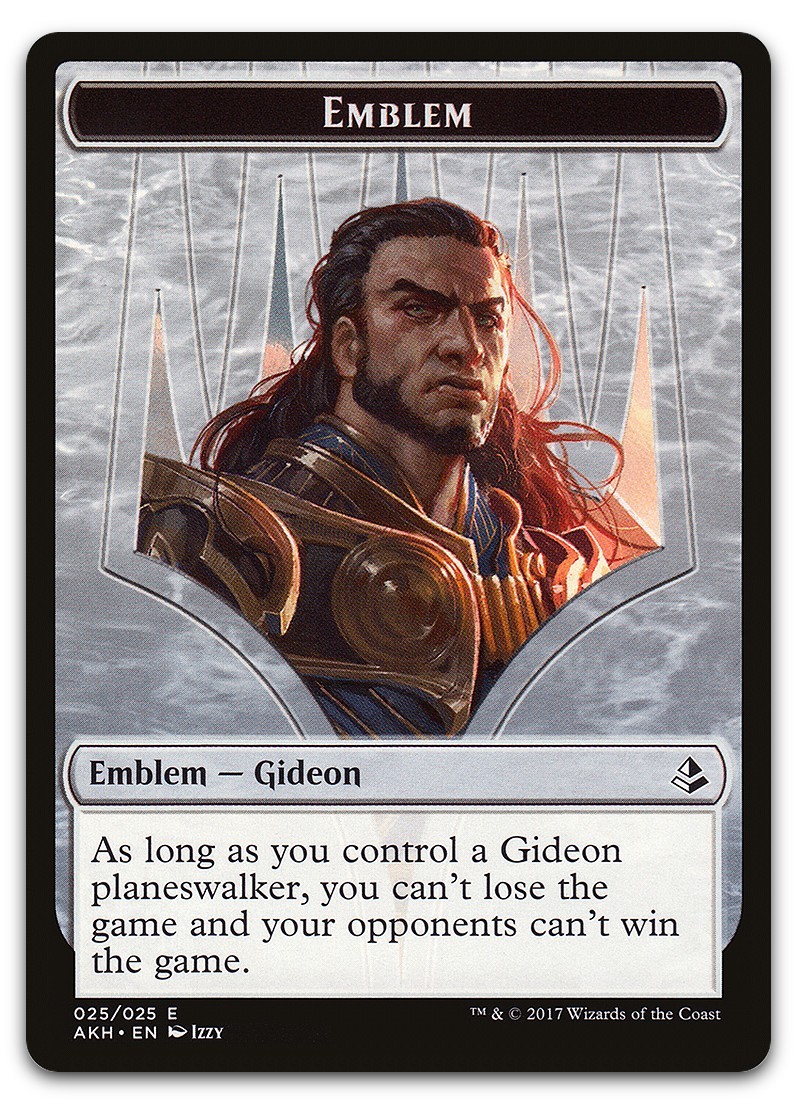 Emblem - Gideon of the Trials #25 (LP) Amonkhet AKH Magic MTG