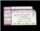 WWF Attitude Era Denver Coliseum Ticket Stub 9/10/00 Triple H vs Jericho WWF — photo 3
