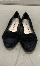 Anne Klein Women Iflex Diamond SK182003 Black Suede Slip-On Flats - US Size 8