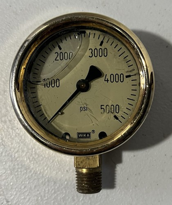 #ad WIKA Hydraulic Gauge 5000 psi 2 1 2quot; Face Diameter Lower Mount $19.99