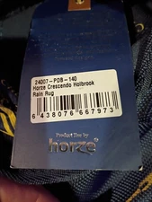 Horze Crescendo Holbrook Rain Rug , Turnout Sheet -Daek Blue -75