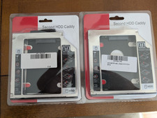 SATA 2nd HDD SSD Case Hard Drive Caddy for Universal Laptop CD DVD-ROM ODD NIB