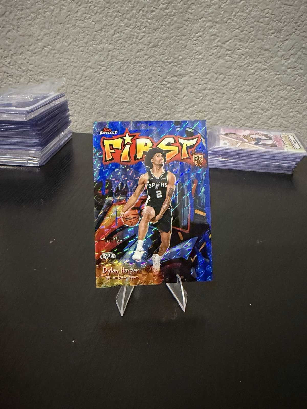 2025-26 Topps Finest - First Dylan Harper #F-2 Die-Cut Refractor /75 (RC)