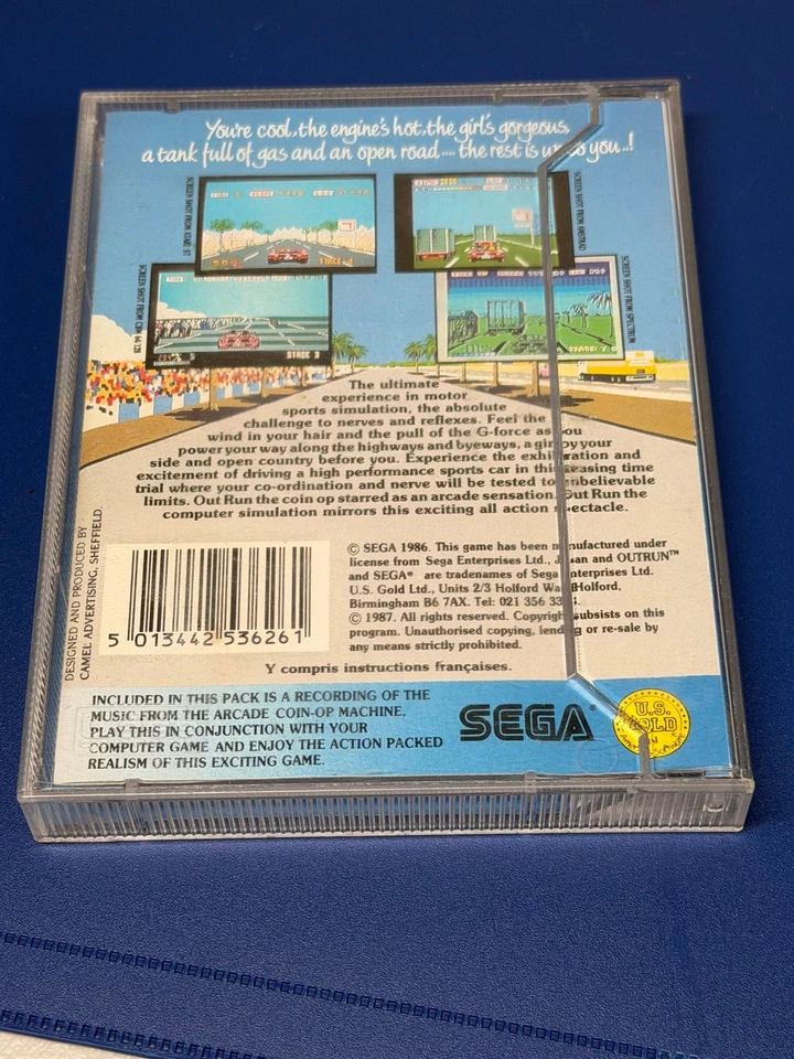 Sega Out Run Video Game Spectrum 48/128K +2 Cassette Classic - Image 2 of 4