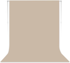 Beige Photography Backdrop for Photoshoot, Fabric, 5x7 FT Versatile Studio Pho