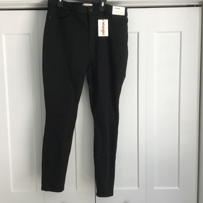NWT Wrangler Jeans Women’s 16Wx28 Unforgettable High Rise Skinny Leg Black