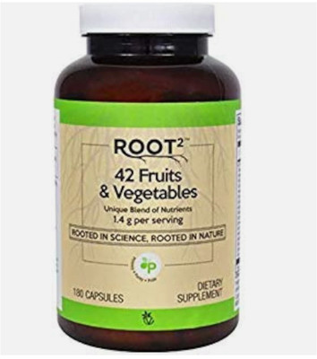 Vitacost ROOT2 42 Fruits Vegetables -- 1.4 g per serving - 180 Capsules 9/26