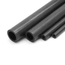 1M 1000mm Pultruded Carbon Fiber Tube 3mm / 4mm / 7mm / 8mm Diameter