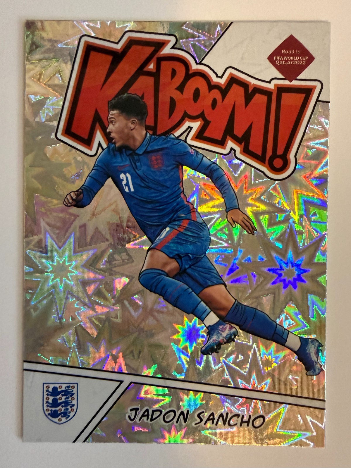 2021-22 Panini Donruss Road to Qatar - Kaboom! Jadon Sancho #7