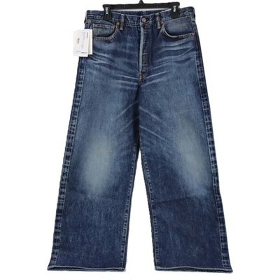 Visvim Social Sculpture 01 EX Wide Vintage Jeans In Blue Damaged