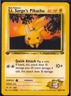 Lt. Surge's Pikachu 84/132 C Gym Challenge Pokemon 1st Edition NM/M