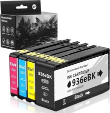 936e XL Ink Cartridges CMYK Pack Replacement for HP - 4 pack