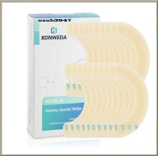 KONWEDA Ostomy Barrier Strips Elastic Barrier For Colostomy Bags Pack Of 10 ...
