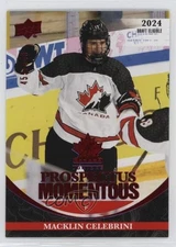 2023 Team Canada Juniors Prospectus Momentous Electric Red Macklin Celebrini