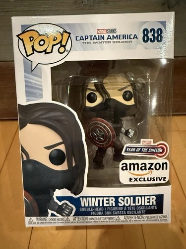 Funko Pop Marvel 838 Amazon Exclusive Year of the Shield Winter Soldier LT WEAR