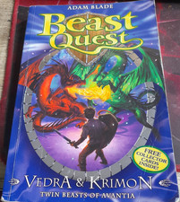 Vedra and Krimon Twin Beasts of Avantia by Adam Blade (2008) no cards jb