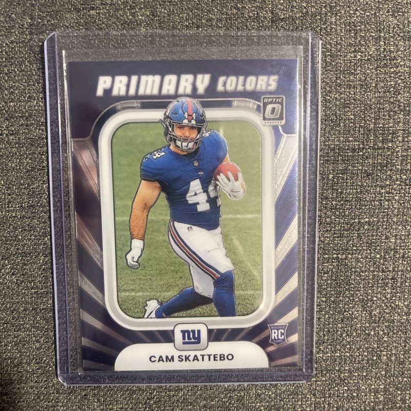 2025 Panini Donruss Optic - Rookie Primary Colors Cam Skattebo #11 (RC) Giants