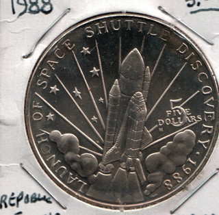 MARSHALL ISLAND 5 DLLARS 1988 DISCOVERY