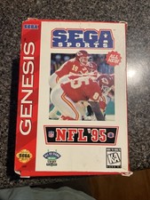 NFL '95 (Sega Genesis, 1994) in Box No manual