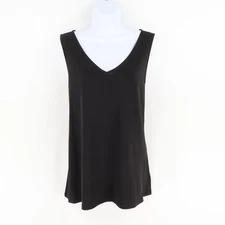 Attitudes By Renee Sleeveless Blouse Womens Size L Blacck Polyester Blend