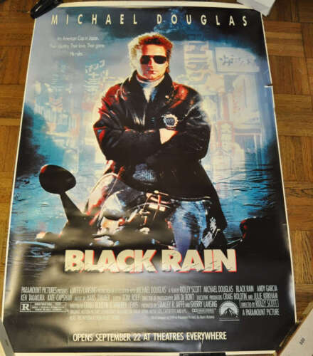 Black Rain One Sheet Movie Poster 69" x 47" Michael Douglas - Afbeelding 1 van 1