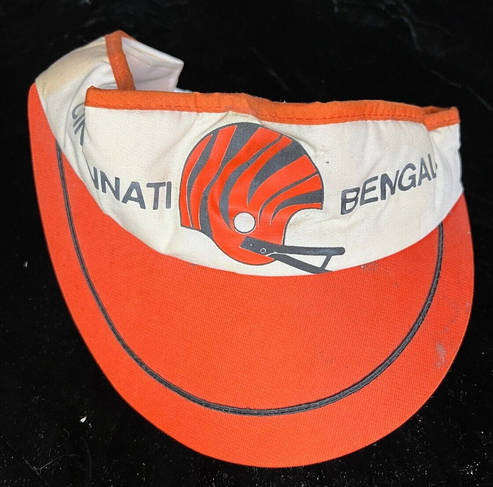 VINTAGE Cincinnati Bengals Visor Hat Adjustable NFL