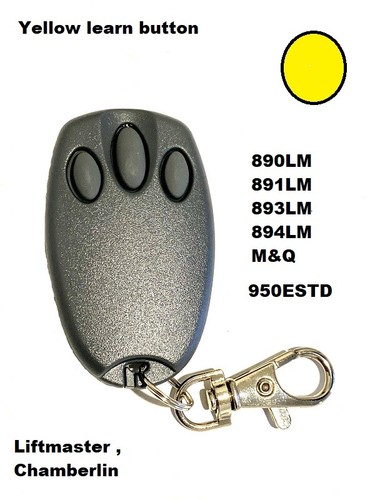 Chamberlain Garage Door Opener Key Chain Remote Transmitter Yellow Learn Button Ebay Chamberlain Garage Door Opener Key Chain Remote Transmitter Yellow Learn Button Ebay