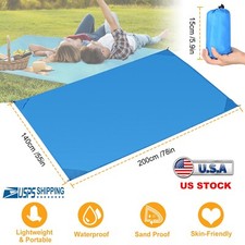Portable Beach Blanket Camping Blanket Waterproof Handy Mat Sandproof Picnic Mat