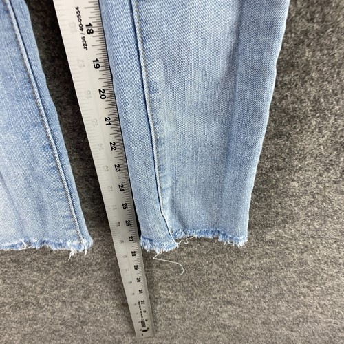 Joe's Jeans Girls 14 Blue Denim Light Wash Ombre Skinny Cut Off Mid Rise Pockets - Picture 5 of 8