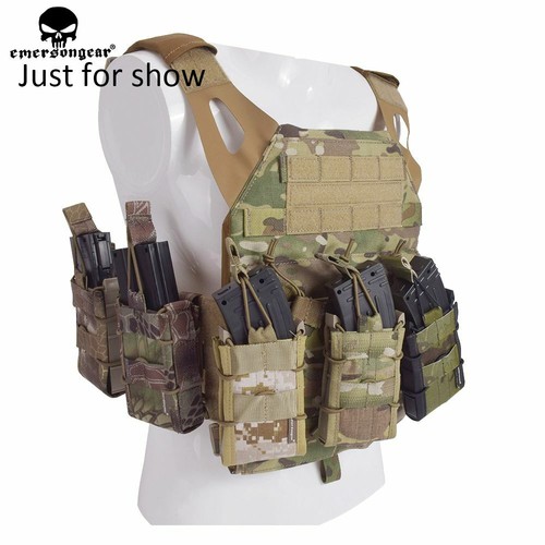Emerson Tactical Single Stack Modular Molle 5.56 Mag Magazine Pouch Open Top Bag - Picture 9 of 20
