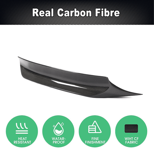 REAL CARBON Rear Lip Trunk Boot Spoiler Wing Fit For Prosche Panamera 2010-2013 - Picture 5 of 10