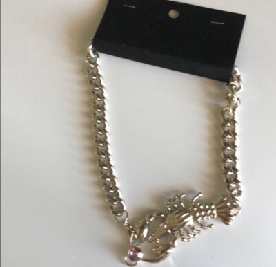 H&M Gold Chain Scorpion Necklace 