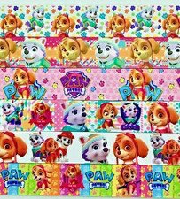 1" Paw Patrol Mixed Lot Grosgrain Ribbon - 6 yards mixed Lot