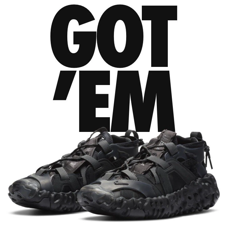 Nike ISPA OverReact Sandalo UK 7 7.5 o 8 EU41 42.5 Nero Grigio Tuono Unisex?